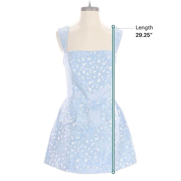 sgntr the label Blue Floral mini Romper Dress M - Picture 5 of 7